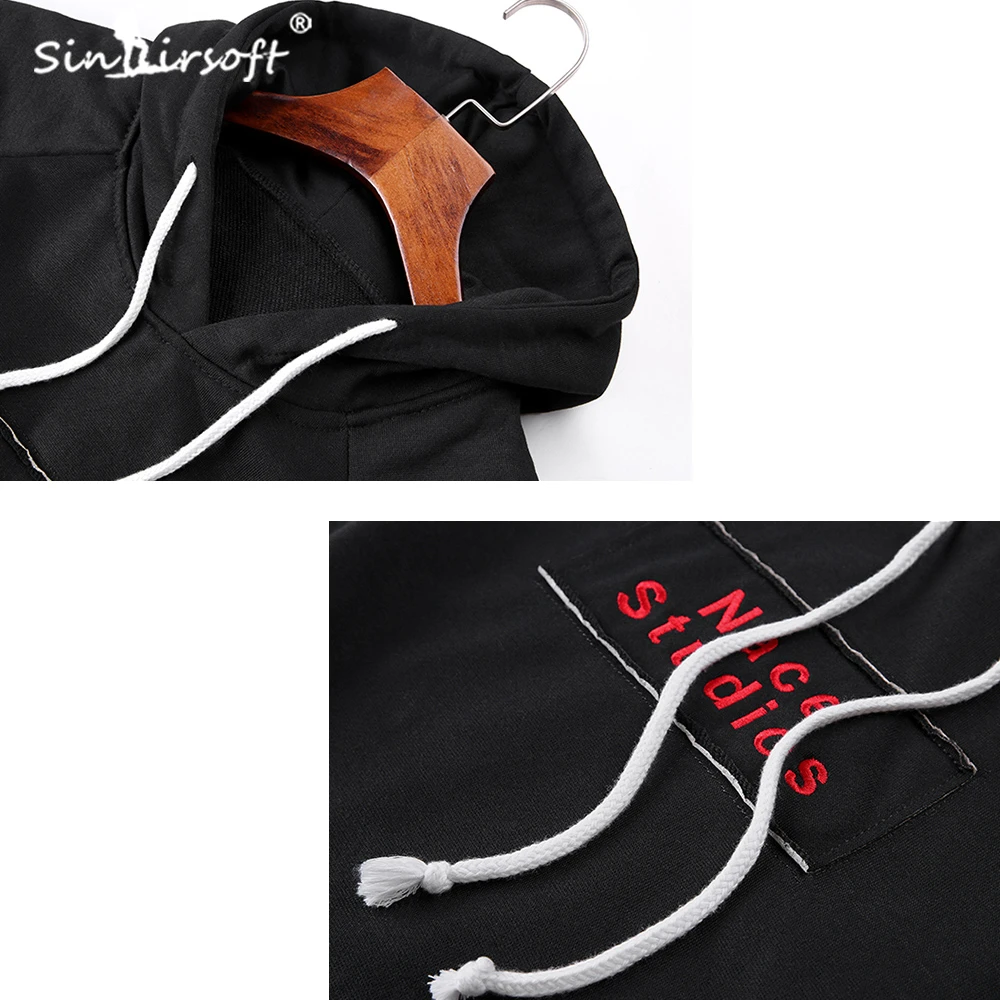 Новый дизайн Мужская Лоскутная Толстовка с капюшоном уличная Осенняя футболка