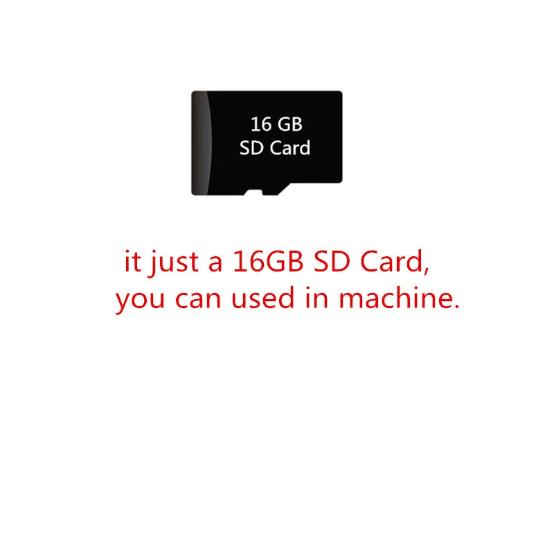 16GB SD Card 2 в 1 Din Bluetooth автомобильное радио аудио стерео MP3 плеер 7 цветов светильник сенсорные клавиши Поддержка SD/FM/AUX/USB - Цвет: 16GB SD Card
