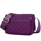 Женская сумка через плечо, однотонная летняя сумка-мессенджер из нейлона