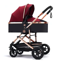 luxury baby stroller 2 in 1 new 2021 portable high landscape stroller infant trolley travel baby carriage free shipping