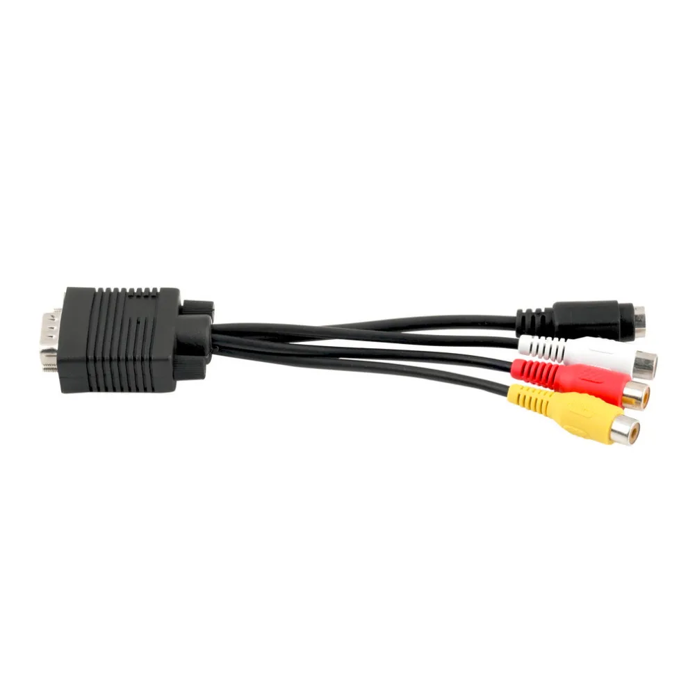 HDMI к Vga SVGA S-VIDEO 3 RCA конвертер Кабель VGA для видео ТВ из s-видео AV без адаптера питания