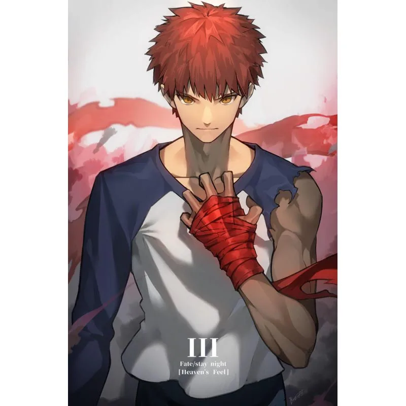 Emiya Shirou Fatestay Night настенные постеры современный Аниме/фильм/абстрактный