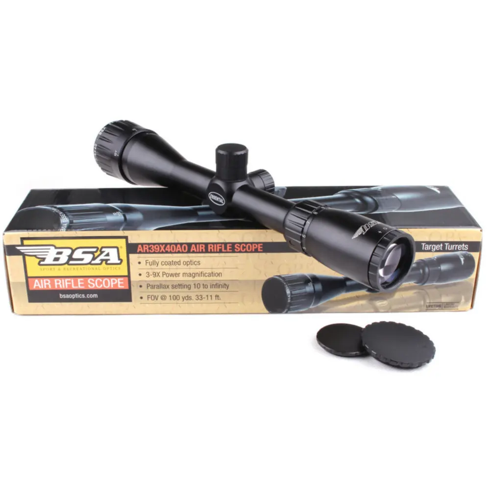 Тактический прицел BSA Essential AR 3-9x40 AO оптический для охотничьей винтовки стрельбы |