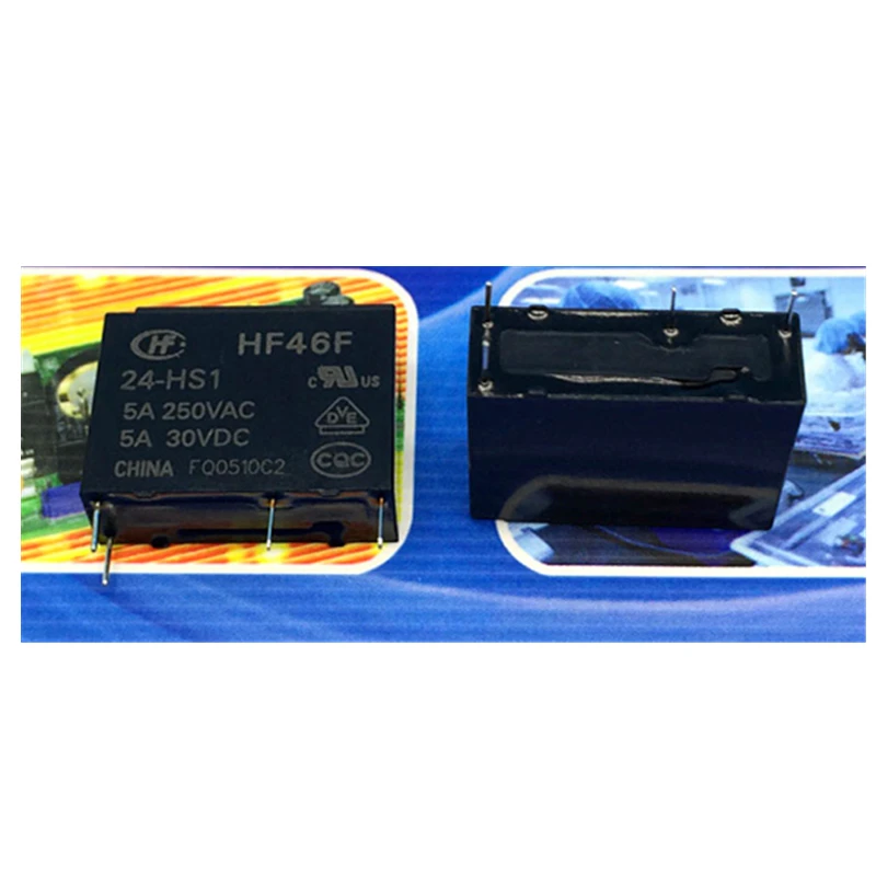 10 шт./лот HONGFA миниатюрное промежуточное силовое реле HF46F 3-HS1 5-HS1 12-HS1 18-HS1 24-HS1 5A 250VAC