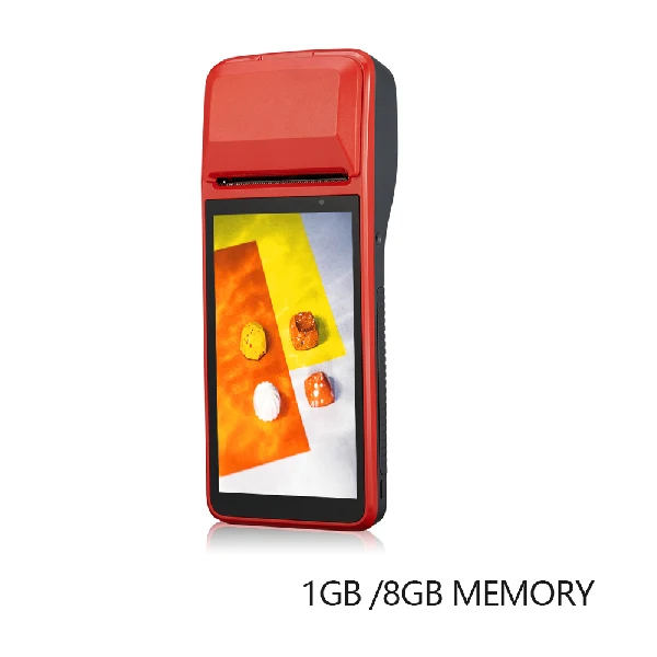1GB 8GB ISSYZONEPOS КПК Android 7,1 Bluetooth термопринтер 58 мм 4G WiFi мобильный заказ POS терминал NFC 1D сканер штрих-кода - Цвет: 1GB 8GB