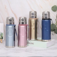 portable double layer stainless steel vacuum flask coffee tea thermos bottle sports travel mug business water cup