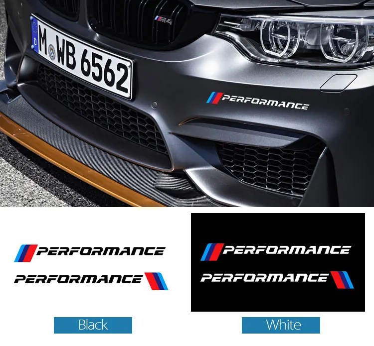 2 шт. стайлинга автомобилей M производительность сбоку юбка стикеры наклейки для