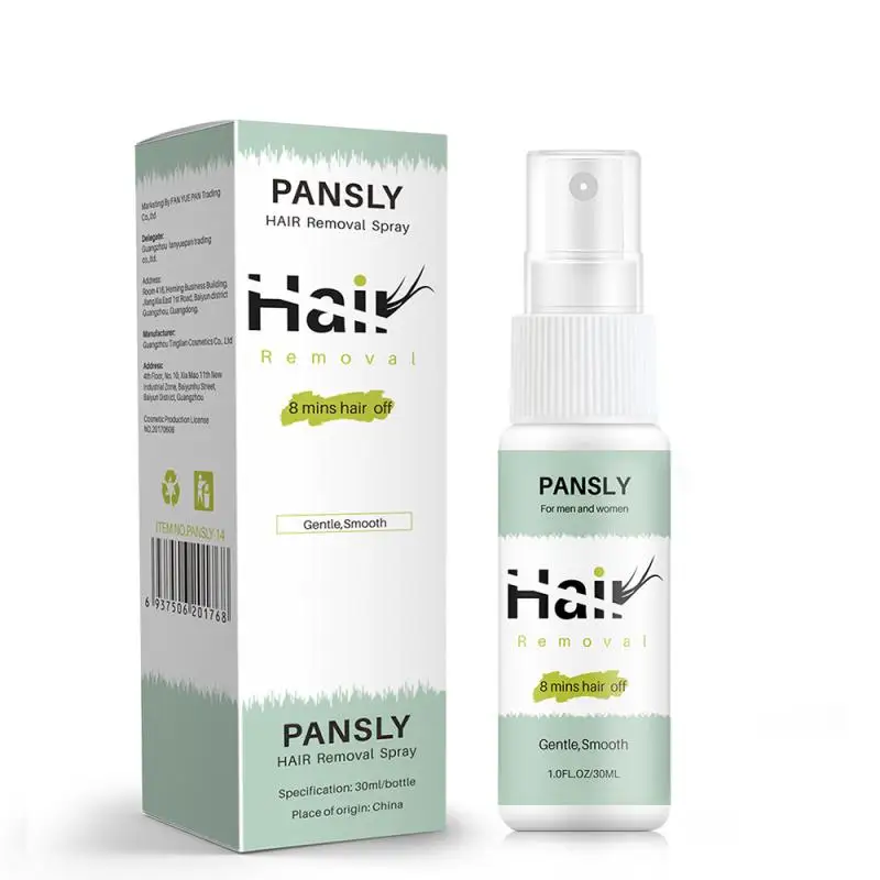 

30ml Hair Removal Spray Natural Aloe Ingredients Painless Sooth Delicate Skin Legs Armpit Permanent Hair Remover DepilatoryTSLM2