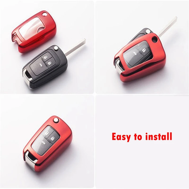 

High Quality TPU Material Car Key Protective Shell Cover Fashion Electroplating Car Key Soft Shell Suitable for Chevrolet