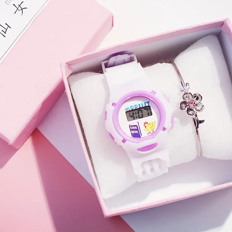Новинка 2020 Лидер продаж модные детские электронные часы в Корейском стиле