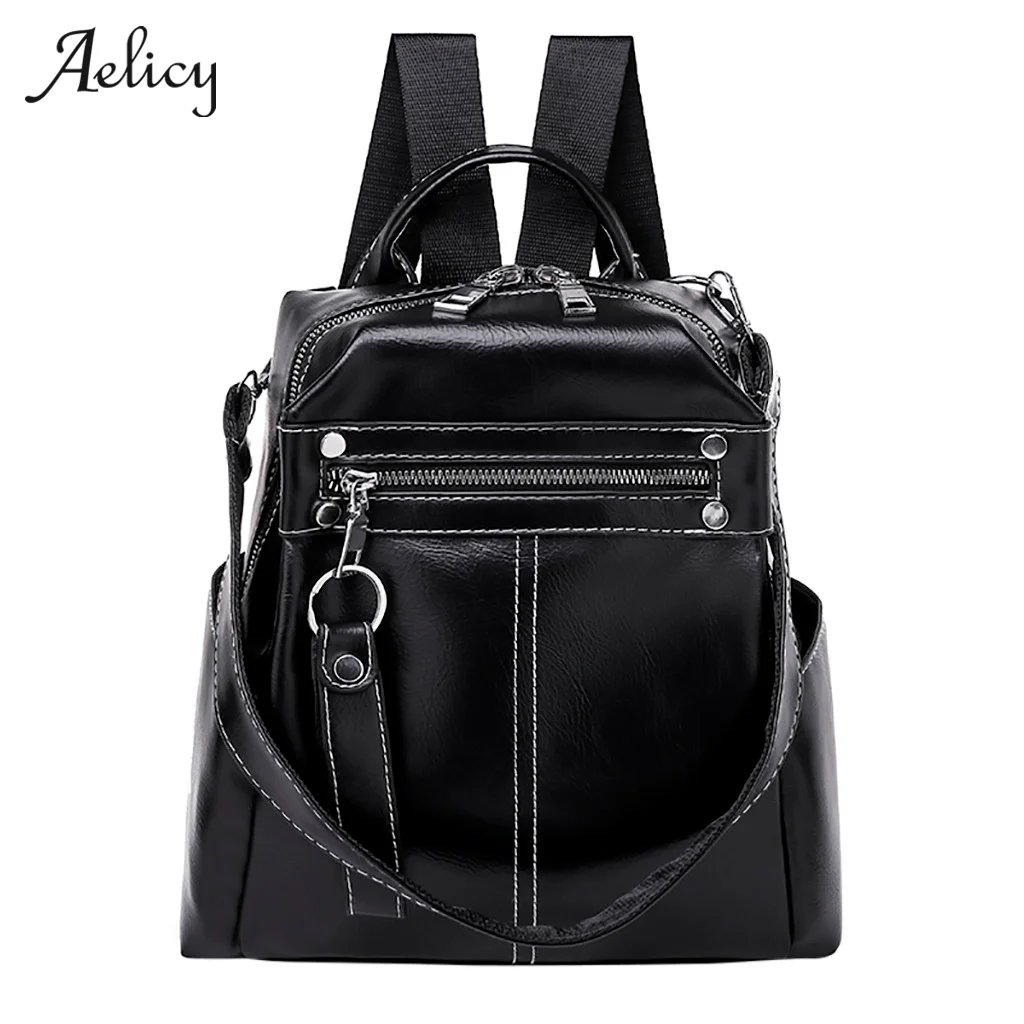 Противоугонный рюкзак из водонепроницаемой ткани большая женская сумка на плечо