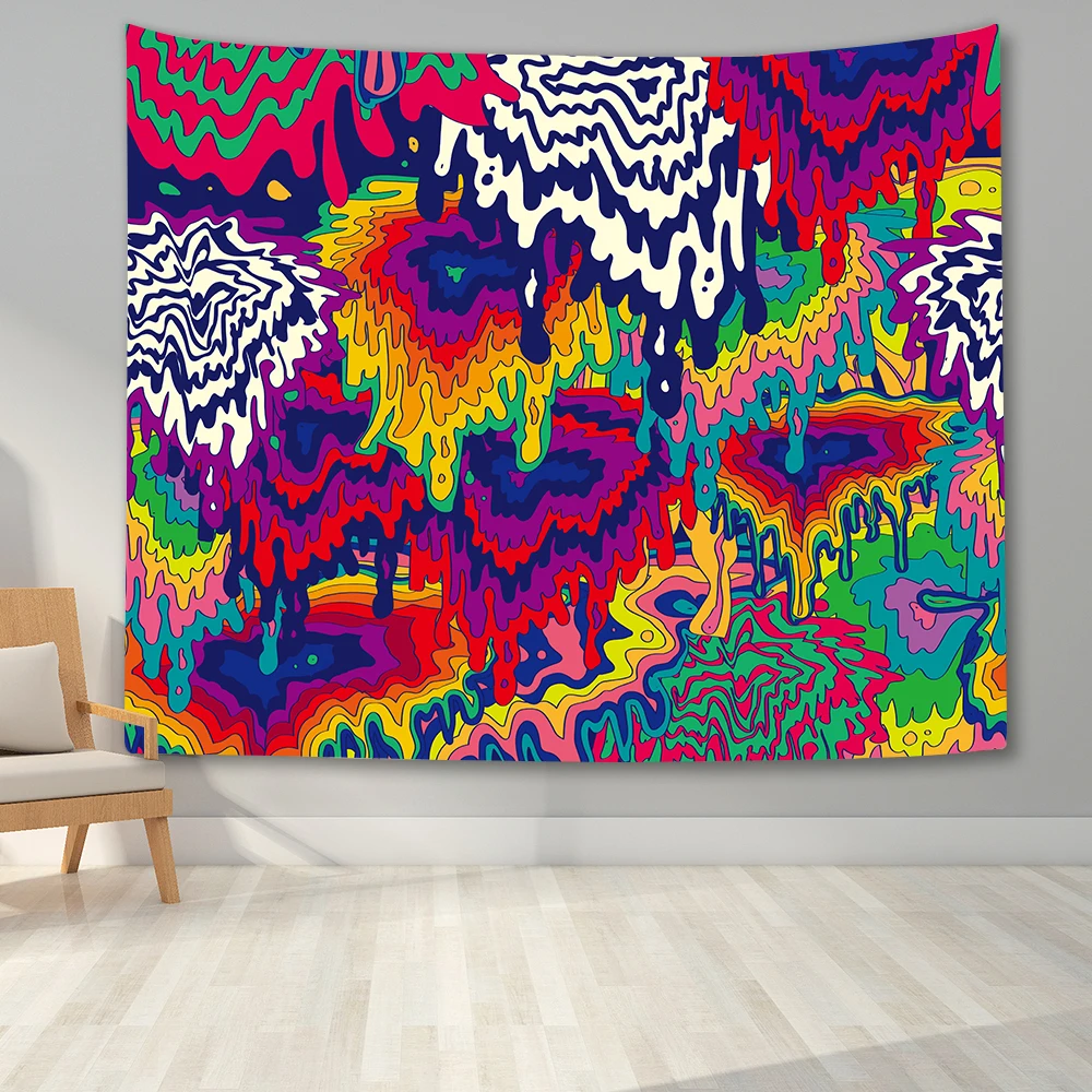 Психоделические гобелены милые животные Олень настенный покрывало домашний