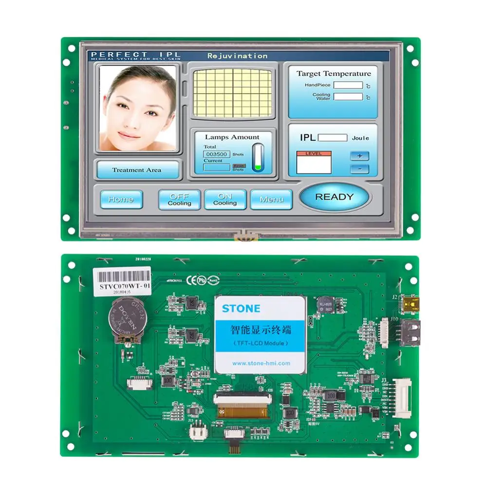 STONE Human Machine Interface TFT LCD Display Programmable Logic LCD Controller Touch Screen for Equipment Use