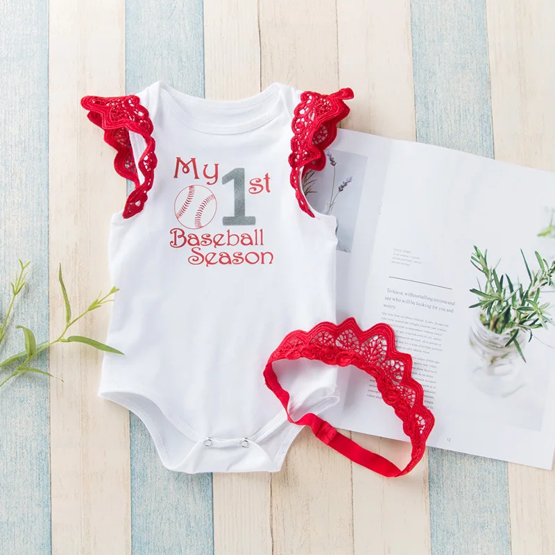 

Summer New Cartoon Letter Baby Sleeveless Triangle Romper 0-24M Baby Girls Soft and Comfortable Outing Clothes with Headwear