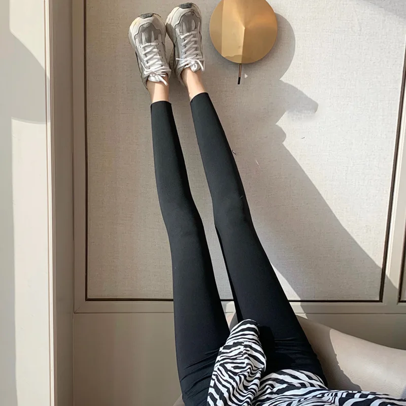 Hight Waist Slim Leggings Winter Women Stretchy Legging Leggings Velvet Warm Women Solid Legging Comfortable Keep Warm