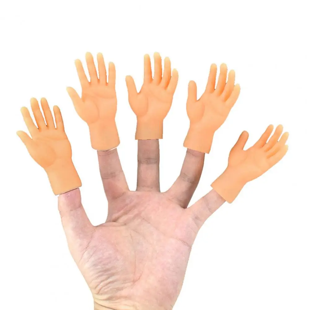 

2Pcs Finger Sleeve Novel Soft Lightweight Realistic Finger Puppets for Kids