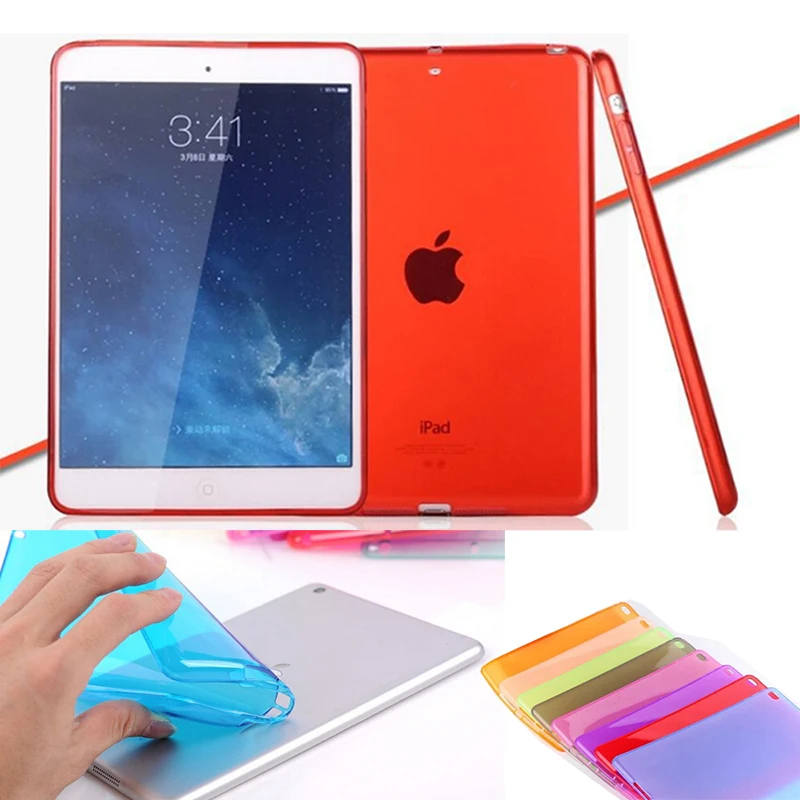 Задняя крышка для iPad mini 1 2 3 мягкий гелевый силиконовый чехол из ТПУ Прозрачный apple