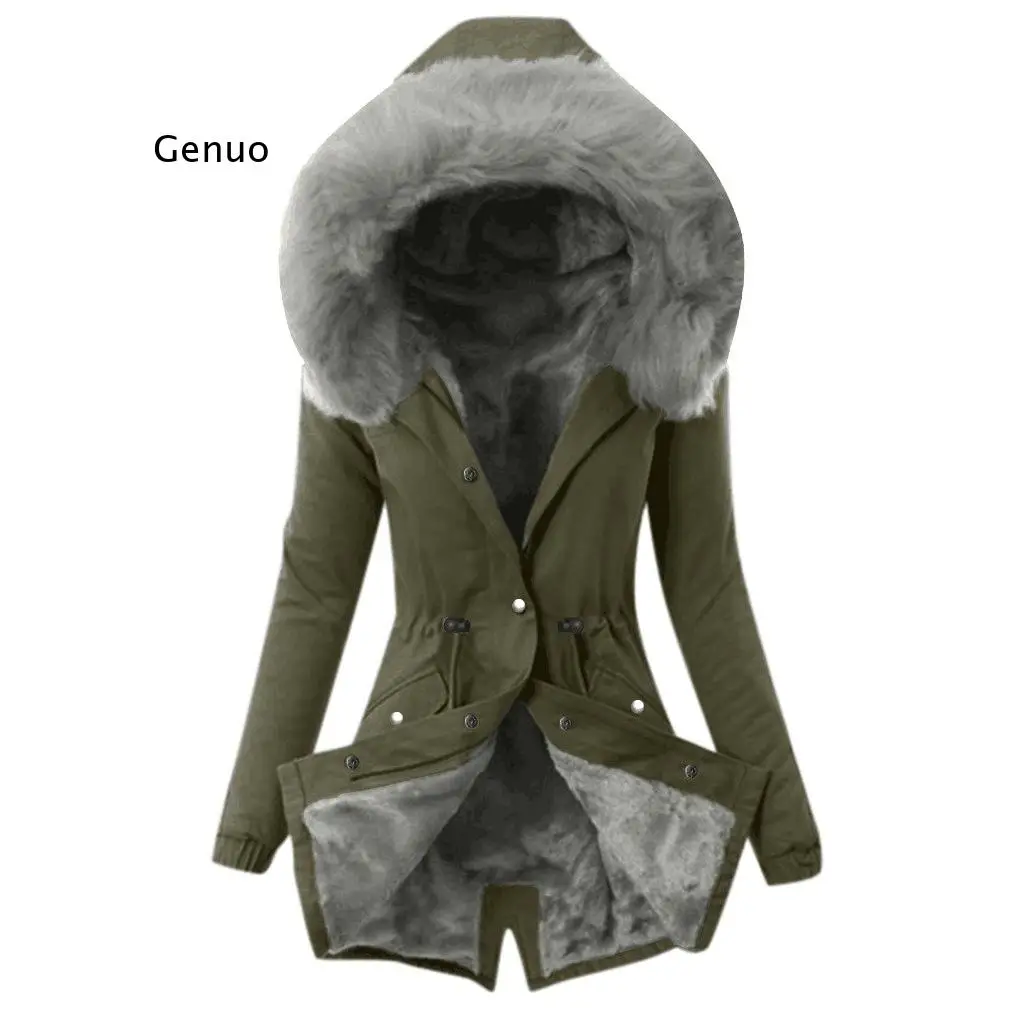 Новинка лидер продаж Женская шерстяная веревка с воротником однотонная теплая