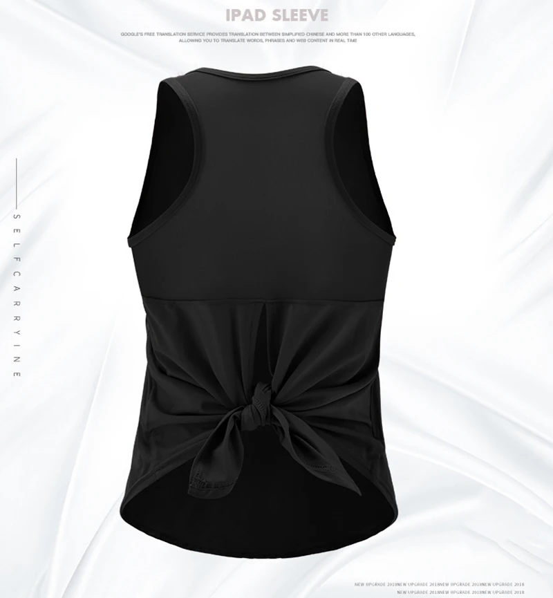 Sport Top Jersey Woman T-shirt Active Crop Top Yoga Gym Fitness Sport Workout Sleeveless Vest Singlet Running Training Clothes