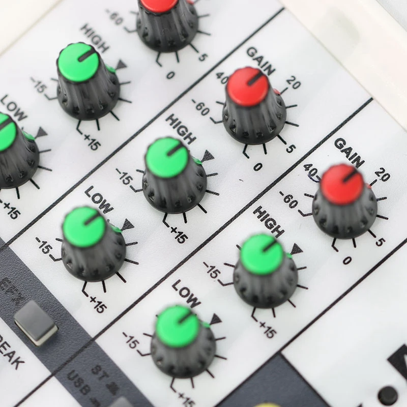 Цифровая микшерная карта 4 канала Bluetooth-микшер USB-вход 48 В для записи музыки