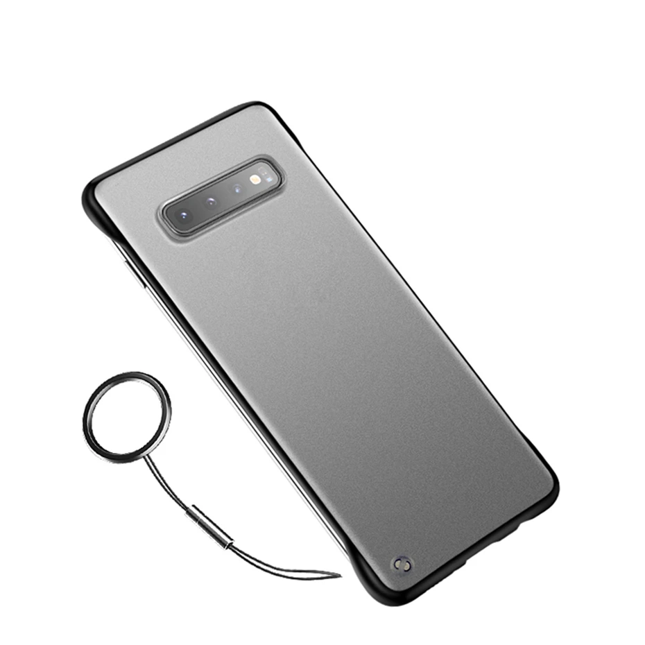 Чехол A50 для samsung Galaxy A20 A30 A60 A80, мягкий ТПУ матовый тонкий чехол для телефона, матовый с кольцом S10E S7 EDGE S8 S9 S10 Plus - Цвет: Черный