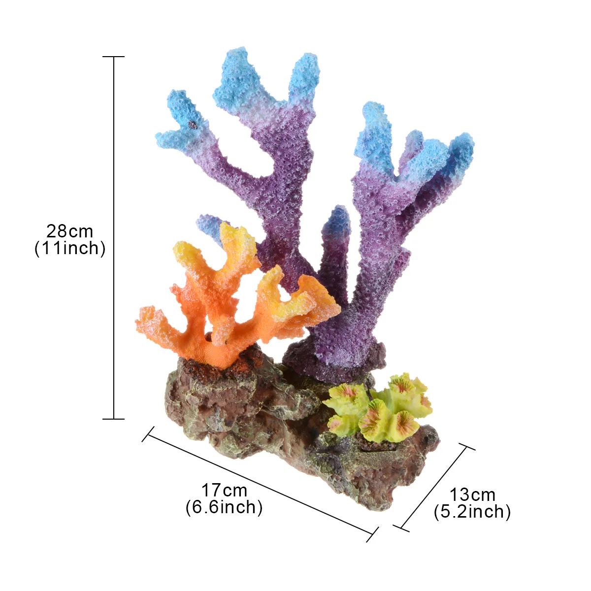 

Saim Aquarium Decoration Fish Tank Ornament Polyresin Coral Reef Ornament Artificial Landscape Plant Aquarium Coral DIY Decor