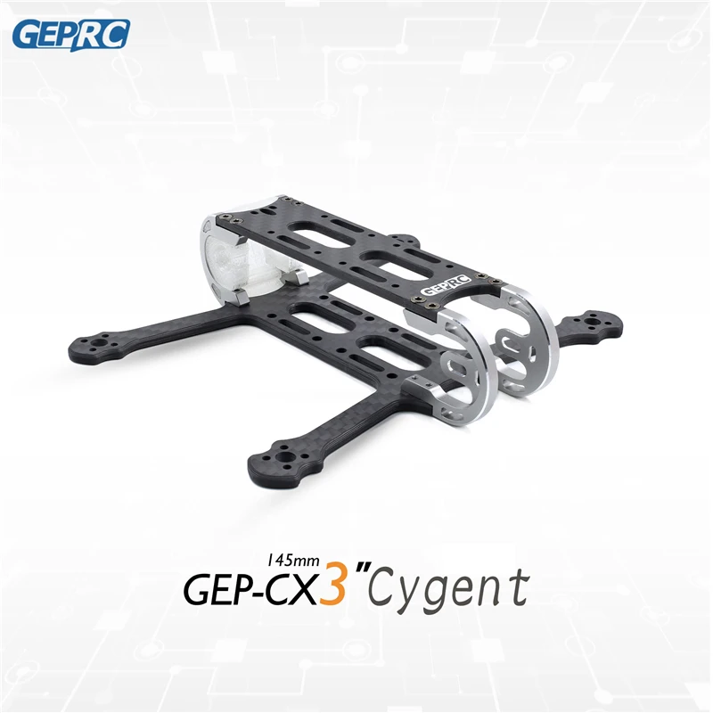 Geprc Cygnet CX2 CX3 2 дюйма 115 мм/3 145 мм 3 рычаг из углеродного волокна и 7075 CNC Рама Комплект