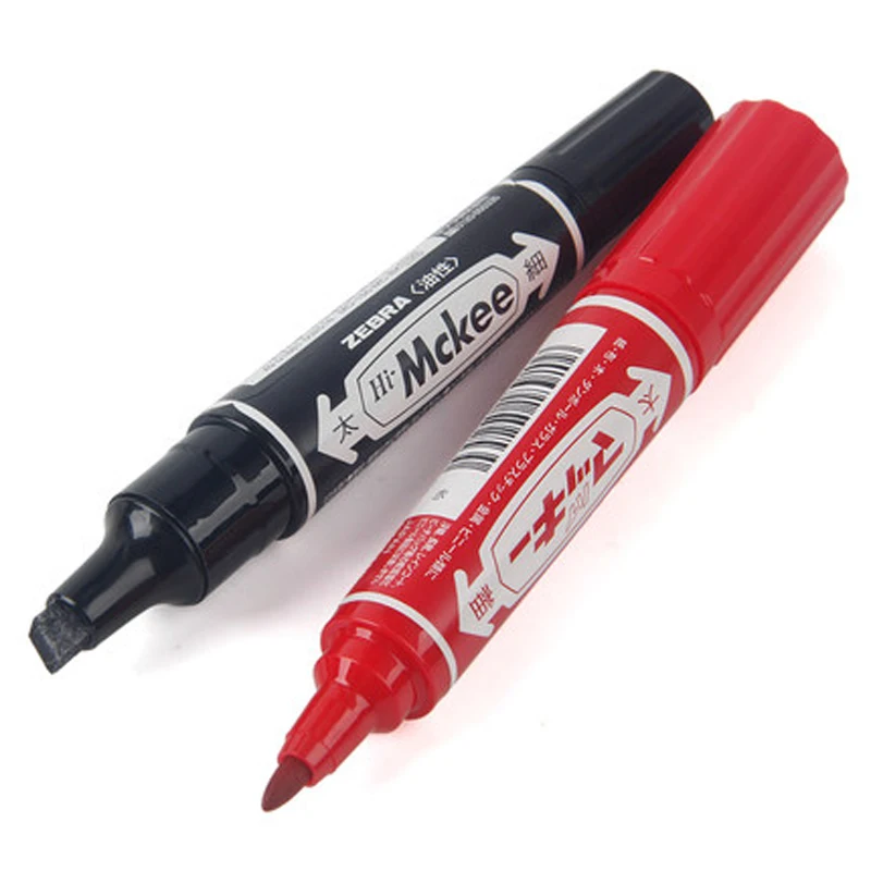 6 шт./лот Зебра MO 150 MC Hi Макки на масляной основе маркер 1 5 2 0 мм и двойной наконечник