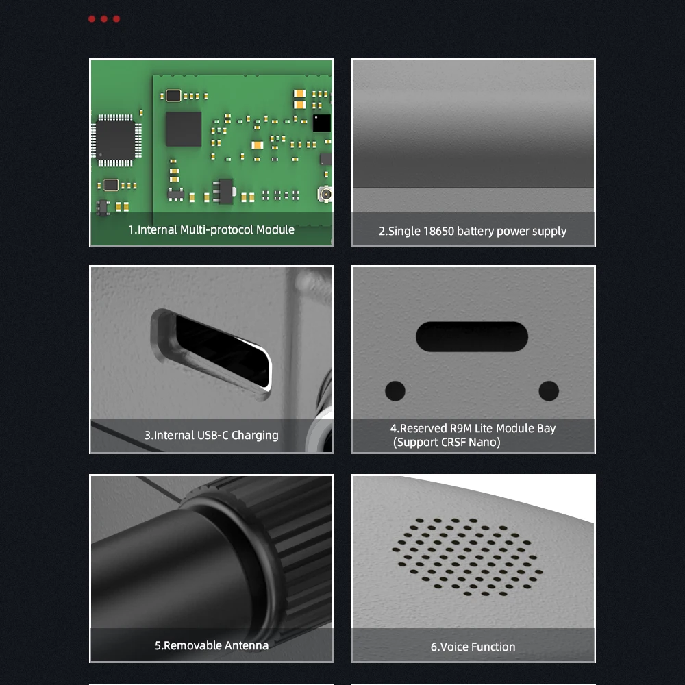 Jumper-mando a distancia t-lite Open TX JP4IN1, transmisor multiprotocolo afilado, Sensor Hall, Gimbals, RF &uacute;nica, CC2500, R1F, R8-1