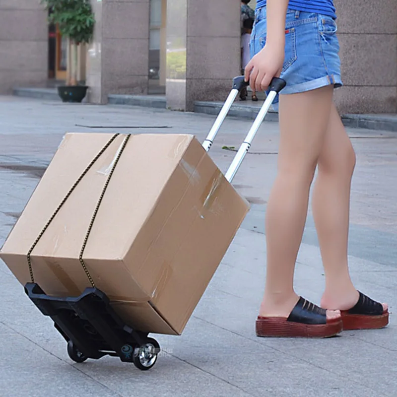 Складные Тележки для багажа тележки дома грузоподъемностью 40 кг переносная
