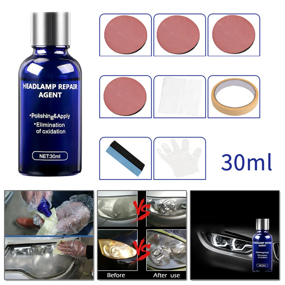 

Motorcycles Polishing Fluid Set 30ML Scratch Repair Cleaner Waterproof