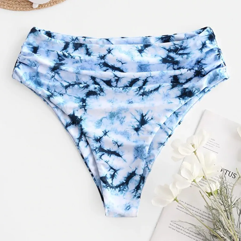 Бикини с завышенной талией для женщин купальник шорты контроль живота #45