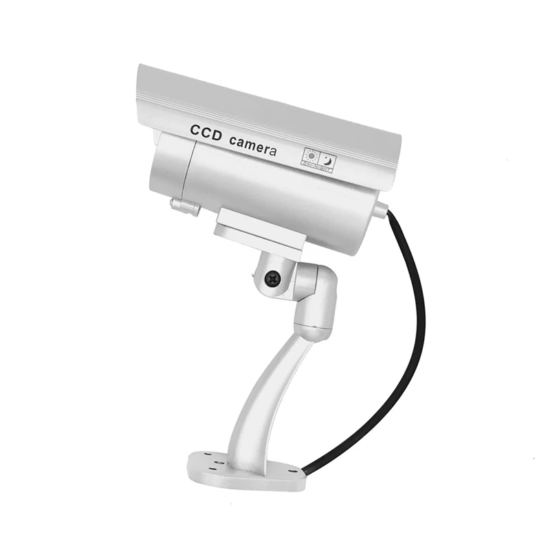 Dummy Fake Bullet Camera Outdoor Indoor Security Cctv Surveillance Waterproof Flashing Red Led | Электроника