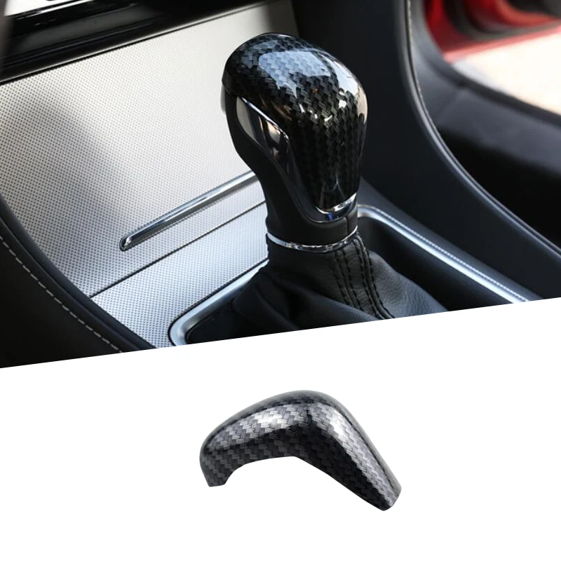 

For MG 6 2018 2019 Gear Gead Shift Knob Cover Carbon Fiber Auto Car-styling Center Interior Accessories Decoration