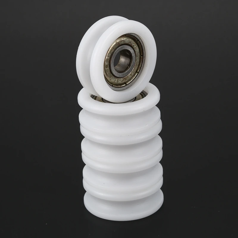 5 шт. стальной 608 U паз направляющий шкив герметичный рельсовый шариковый