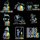 Автомобильные наклейки WaveHands HungMieh для детей, 3D Виниловые наклейки на автомобиль, отражающие наклейки на rcycle, автомобильный Стайлинг