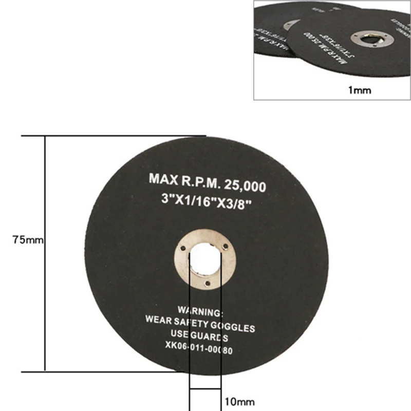 

Metal Cutting disc Plastic Supplies Parts Spare 20pcs 75mm Wheel Resin