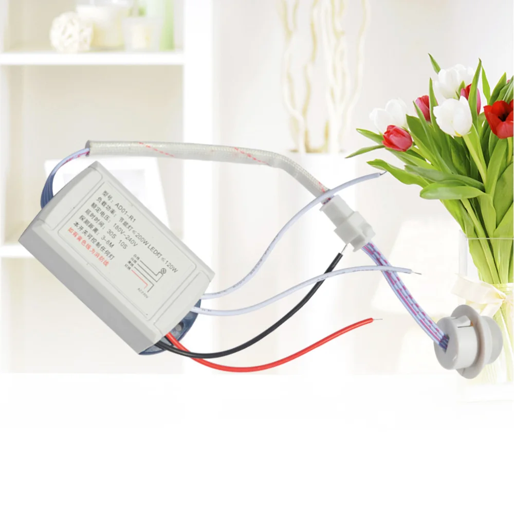 

Infrared Module Body Sensor Intelligent Light Lamp Motion Sensor AC 12V Intelligent Light Auto ON/OFF Switch with IR Detector