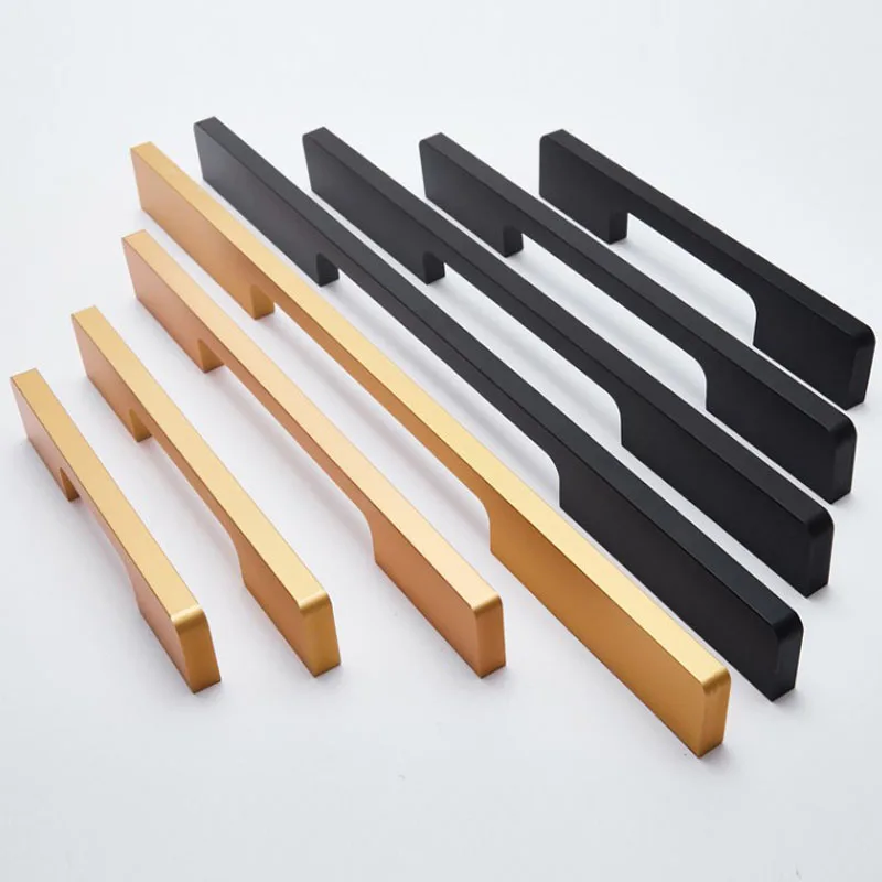 

Us-euro cabinet handles Gold long handles Kitchen furniture door gray handle/knobs Bathroom cabinet hardware pulls accessories