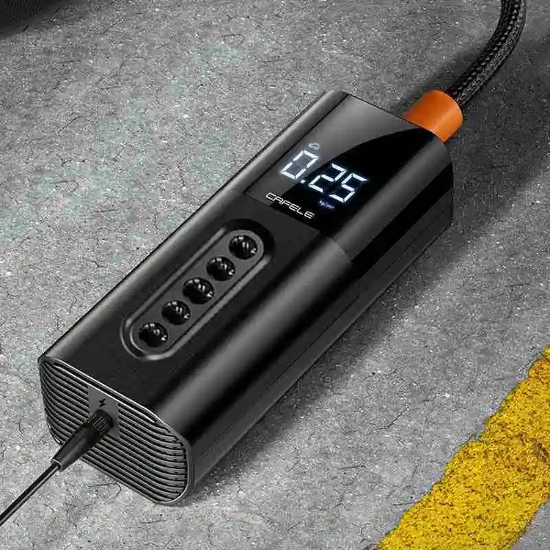Precio Bomba De Recarga Inalámbrica Portátil Para Coche Y Bicicleta, Compresor De Aire De 12V Con Pantalla Digital LCD