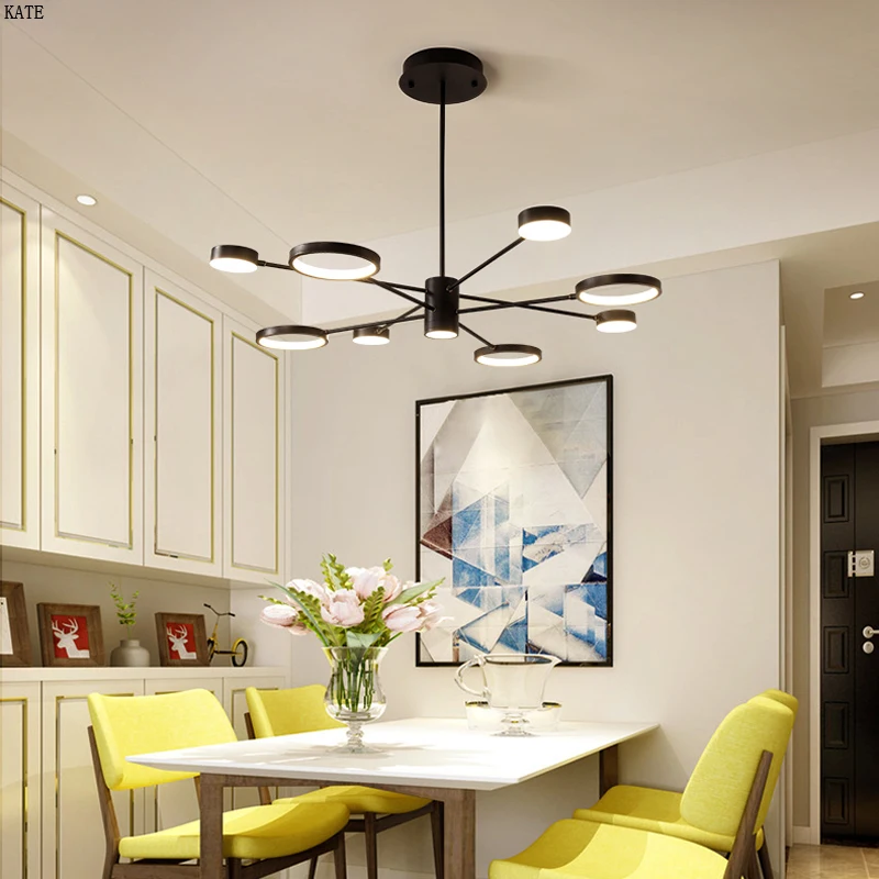 Modern LED chandelier lighting for living room bedroom dining study remote ceiling decoration | Лампы и освещение