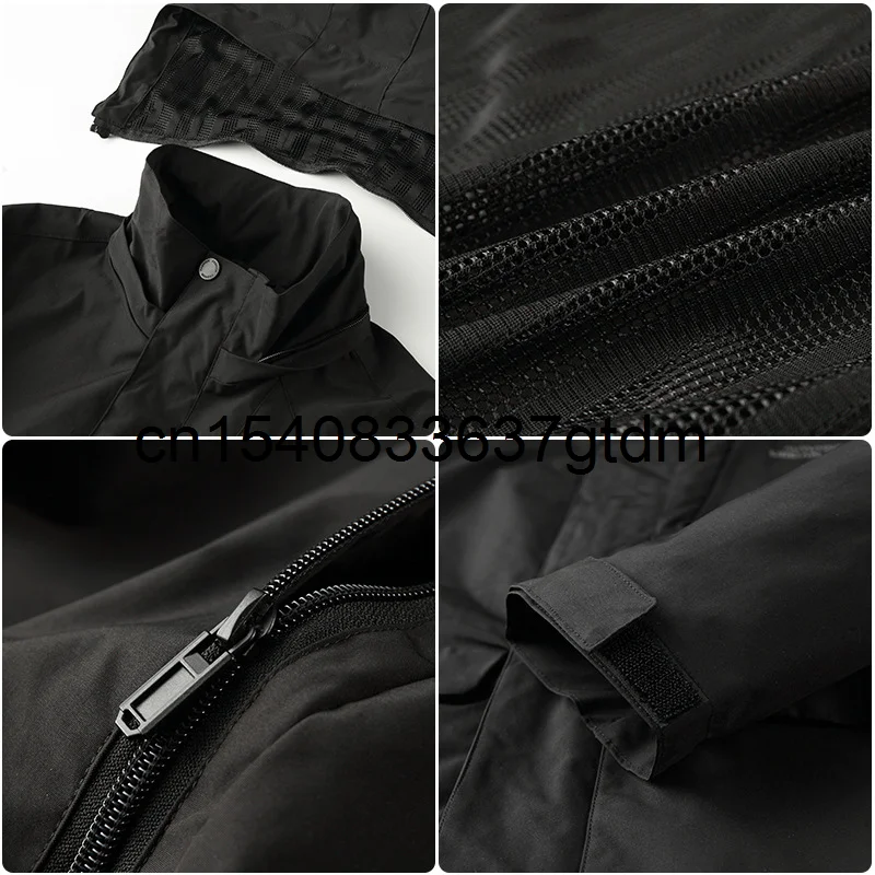 

Spring 2021 new men's fattening plus size stand collar hooded jacket men's fat windbreaker coat