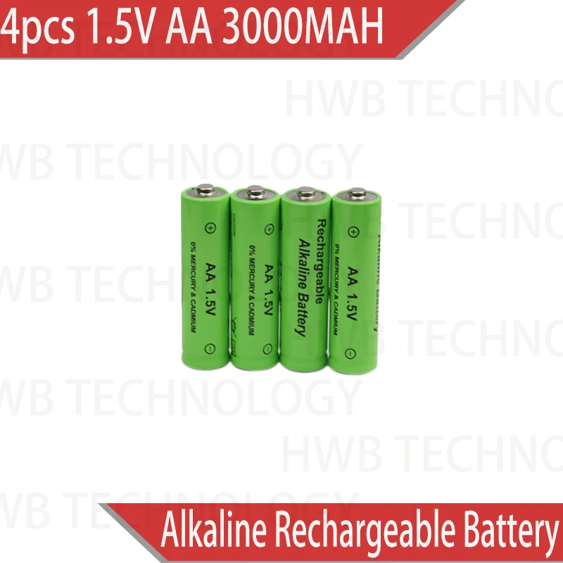 4 шт./лот AA 3000 мА/ч, znmn 1,5 V AA щелочной аккумулятор сотового, трансформаторного двигателя Mn-Zn-батареи mn заменить для 1,2 никель-металл-гидридный аккумулятор с напряжением батареи
