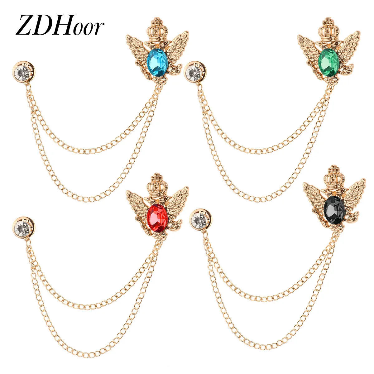 4 Шарм ювелирные изделия с бриллиантами брошь подарки для друзей Винтаж отворот в