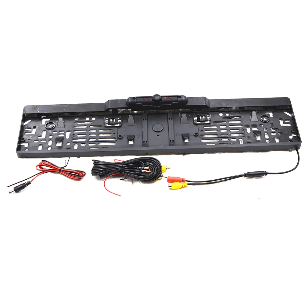 

European Car License Plate Frame Number Plate Holder with 4 IR LED Backup Camera Car Rear View Camera Parking assistant camera