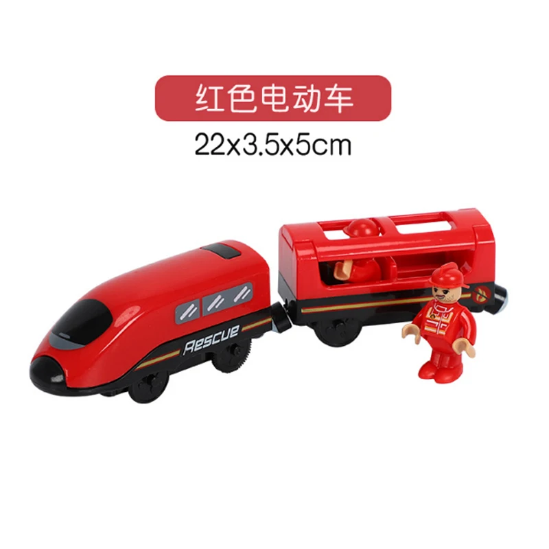 

New Toy Track Four-Color Electric Train Children's Toy with Sound Electric Magnetic Train Compatible with Wooden Track Gifts