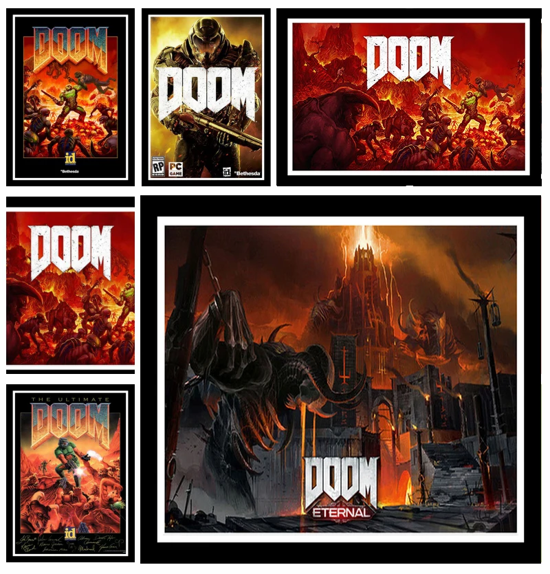 Идеальные плакаты JL классические настенные картины с ореолом для видеоигр игр