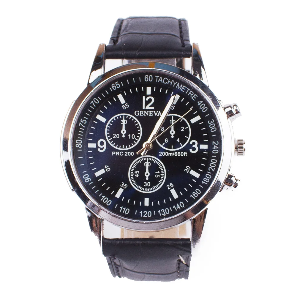 

Men's watch two-piece bracelet set new business fashion belt quartz watch
