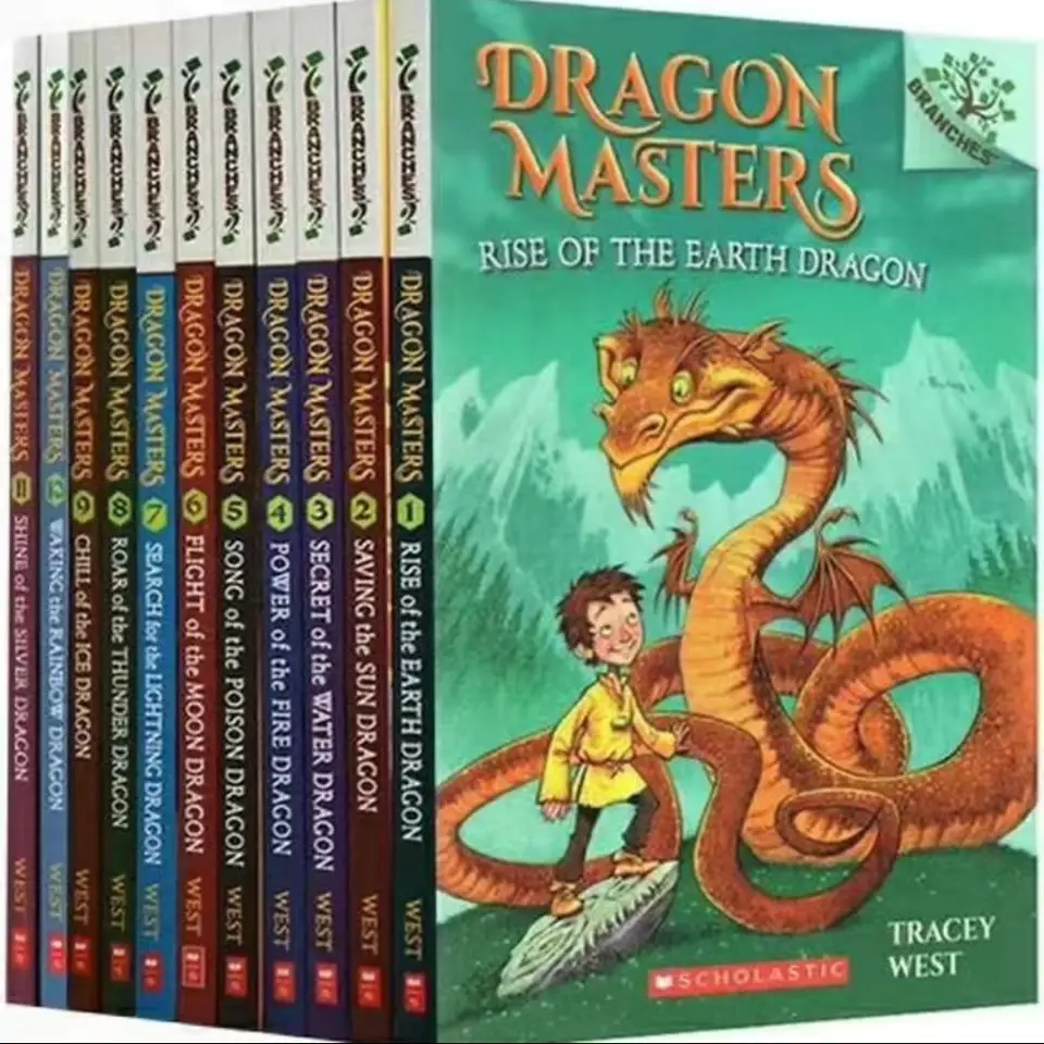 16 Books/Set Dragon Masters Children Books Kids English Reading interesting Story Book Chapter Book Novels read train 5-10 years