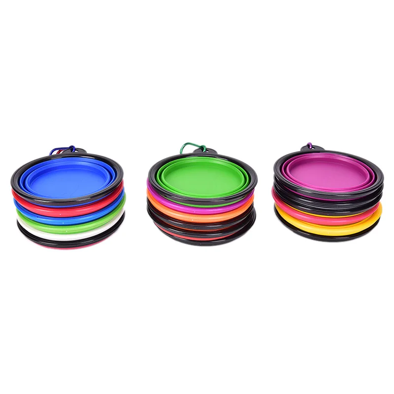 1 шт. портативная миска для путешествий собак контейнер воды складной